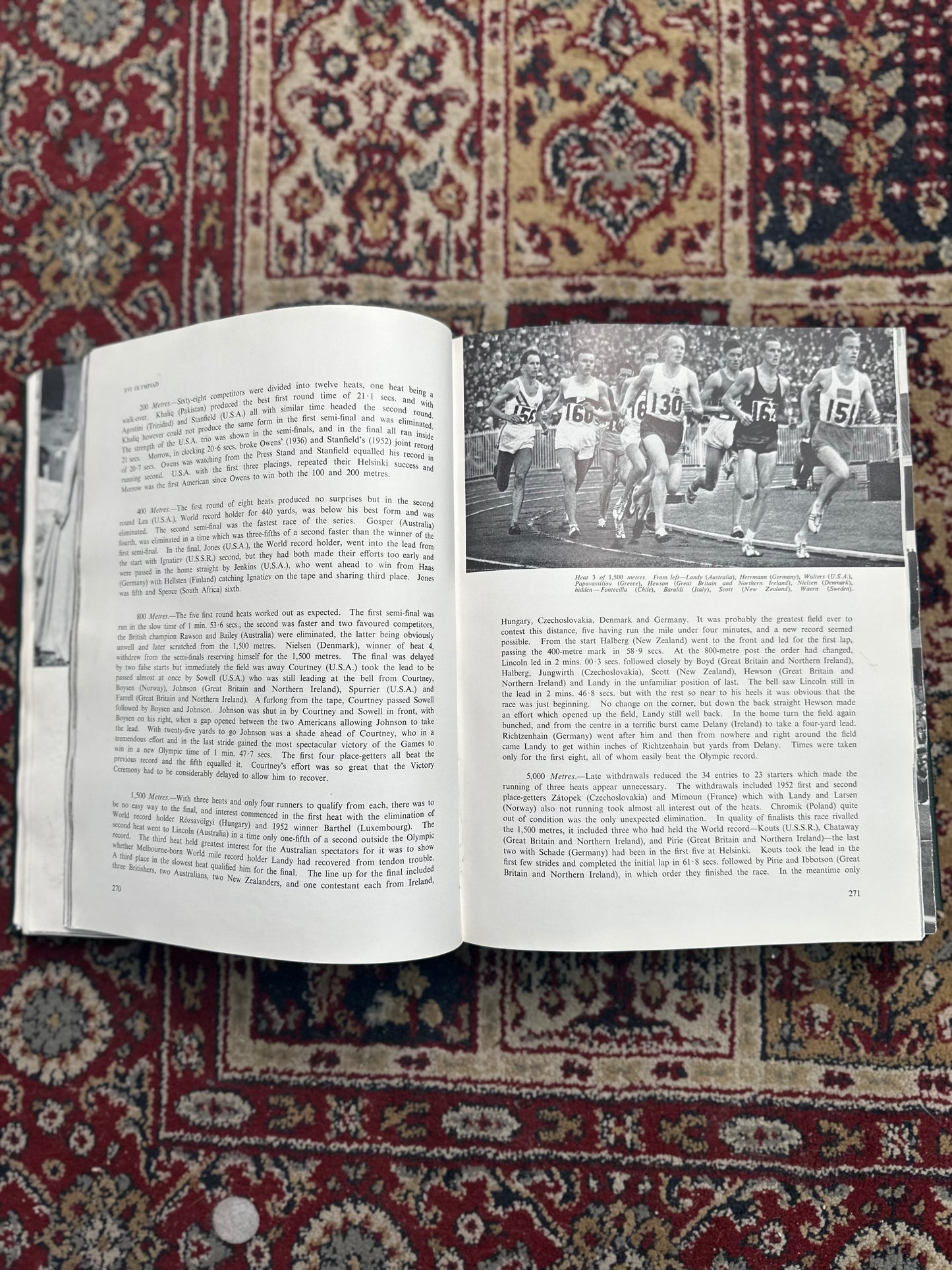 Vintage 1956 Melbourne Olympic Games Official Report Book – XVI Olympiad Memorabilia