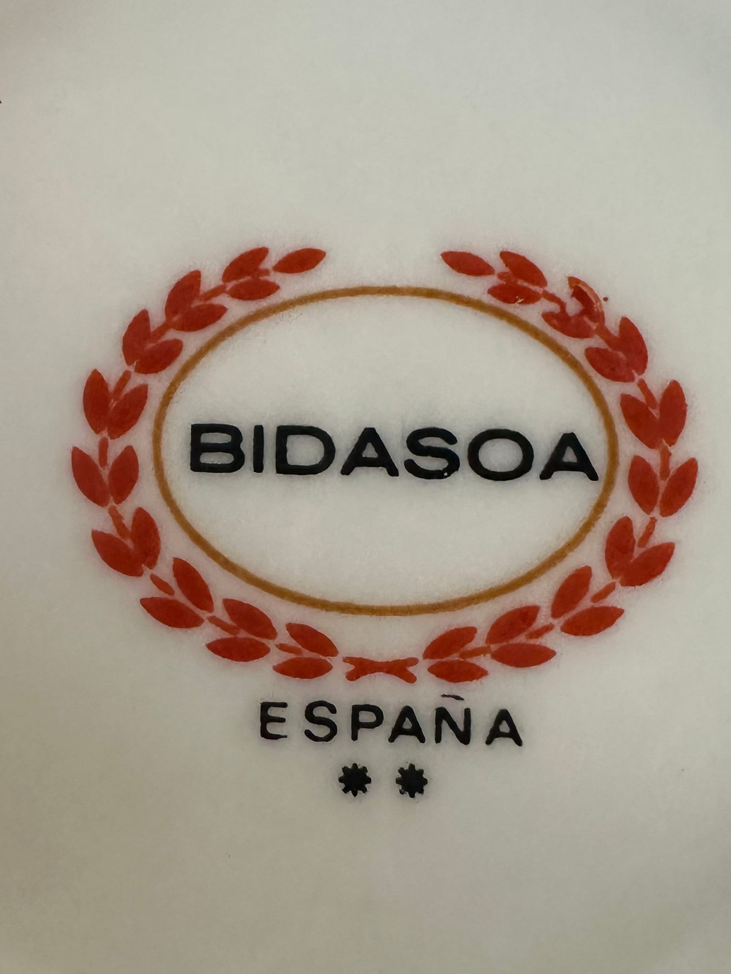 Vintage Mid Century Bidasoa Spain "Flamenco" Red Porcelain Coffee & Demitasse Set | 15 Piece Espresso Set