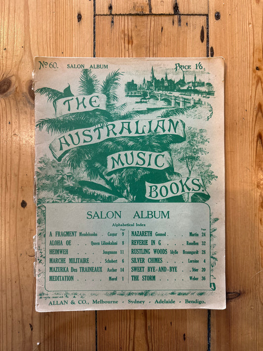 Vintage The Australian Music Books No 60 Salon Album Sheet Music Allan & Co.
