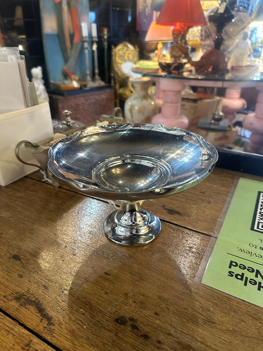 Vintage Art Deco Imperial EPNS Silver Plated Footed Bowl Pedestal Centerpiece