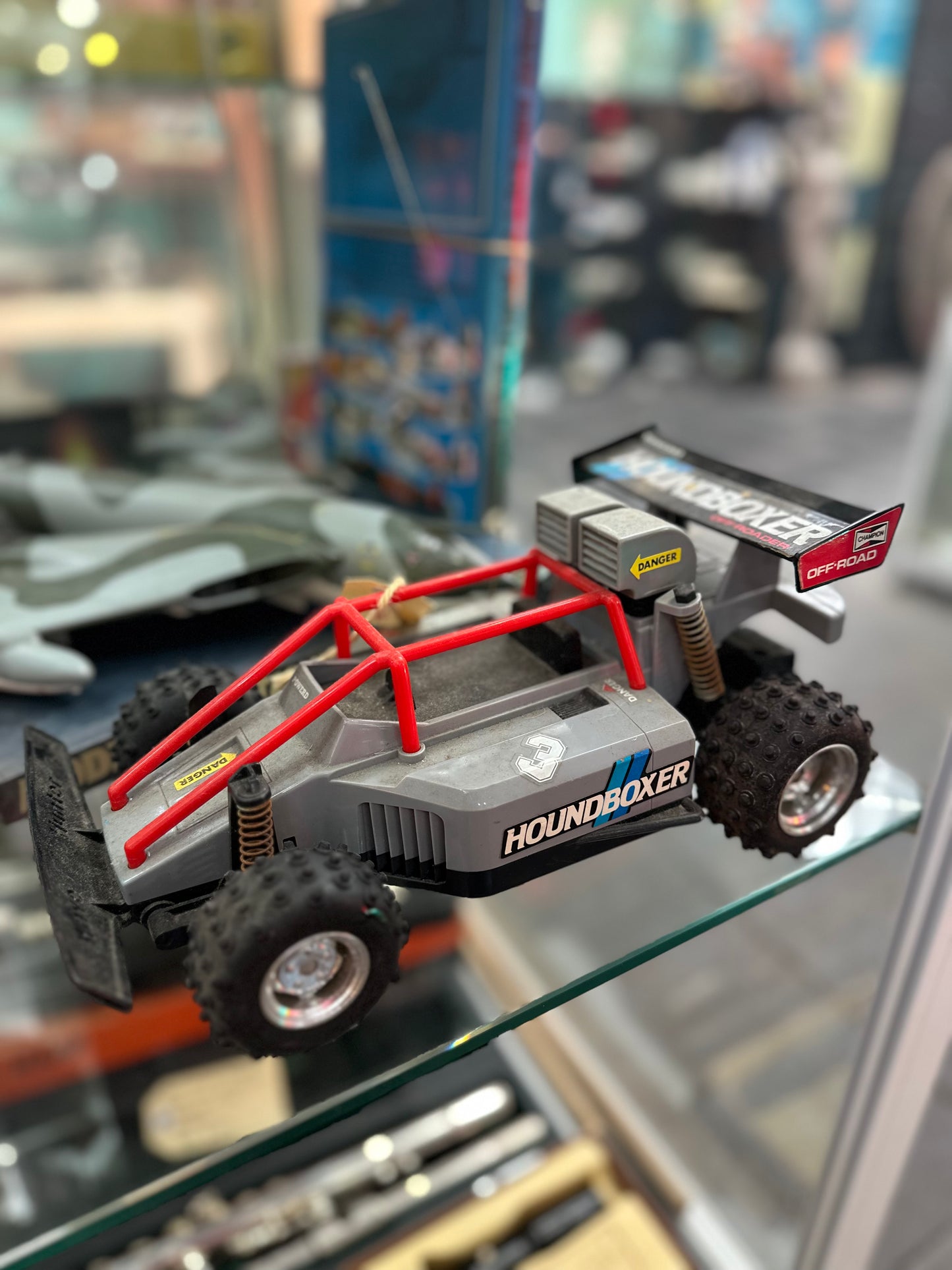 Vintage 1980s Yonezawa Houndboxer Wave Hunter RC Off-Road Buggy Toy Car
