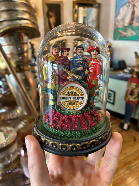 Beatles "Sgt. Pepper's Lonely Hearts Club Band" Franklin Mint Bell Jar Music Box – 1993 Limited Edition No. A3747
