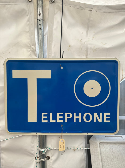 Vintage Telecom Australia Public Telephone Sign | Australian Enamel & Metal Advertising Wall Decor