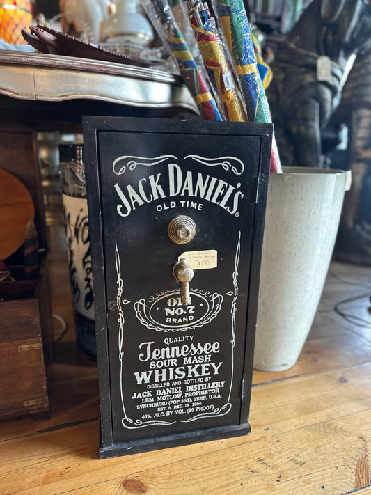 Jack Daniel's Vintage-Style Wooden Storage Box / Cabinet