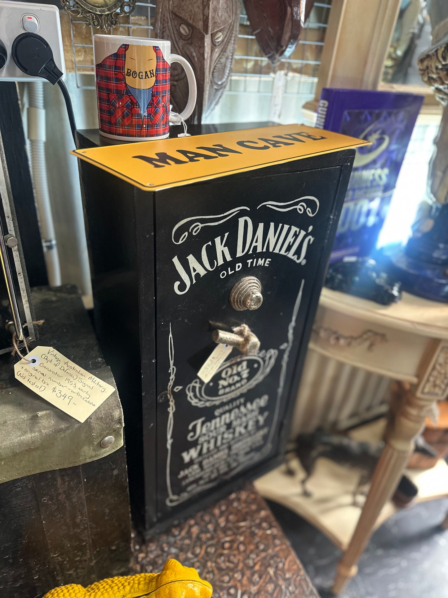 Jack Daniel's Vintage-Style Wooden Storage Box / Cabinet