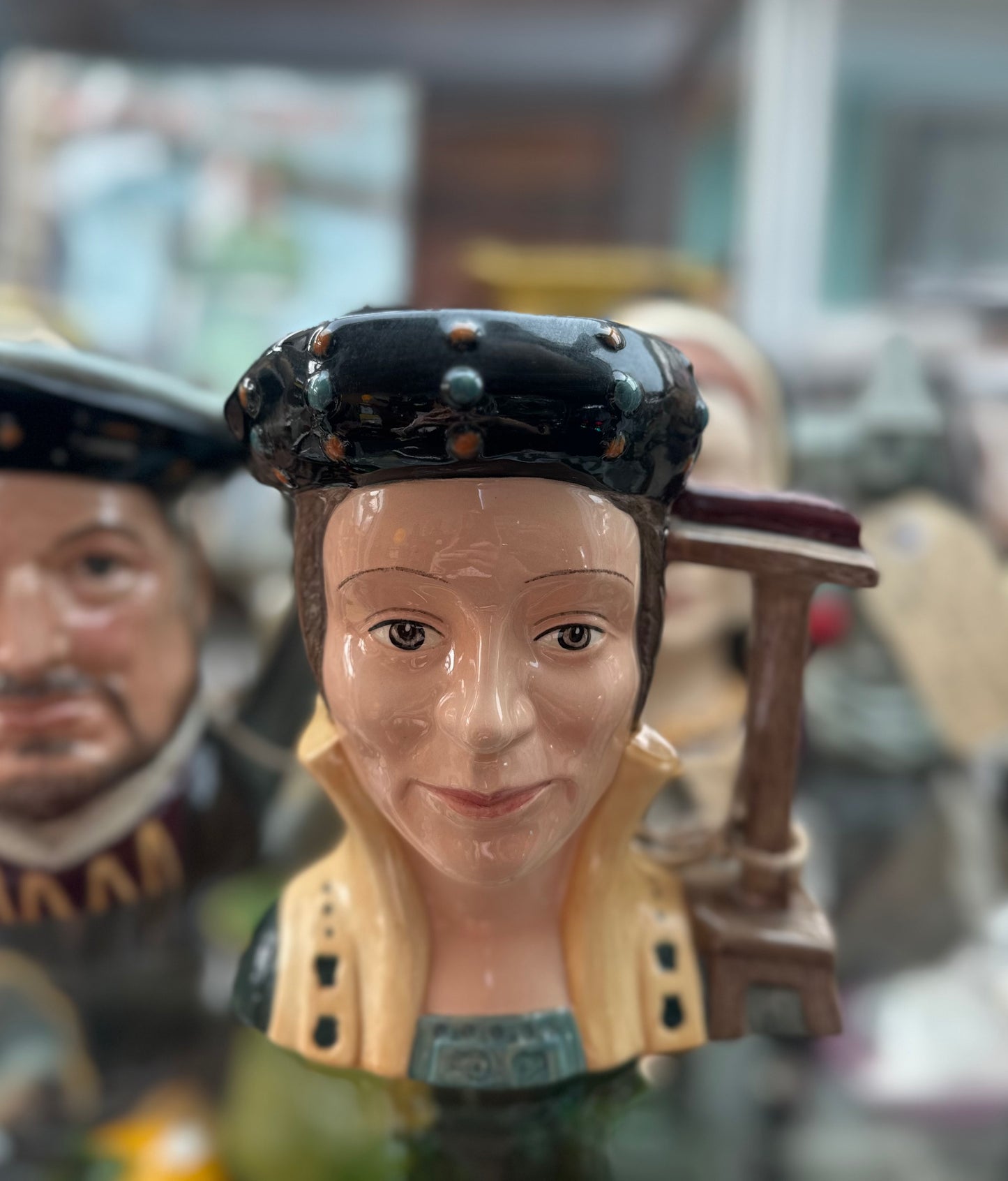 Vintage Royal Doulton Catherine Parr D6664 Character Jug – English Porcelain Collectible (1980)