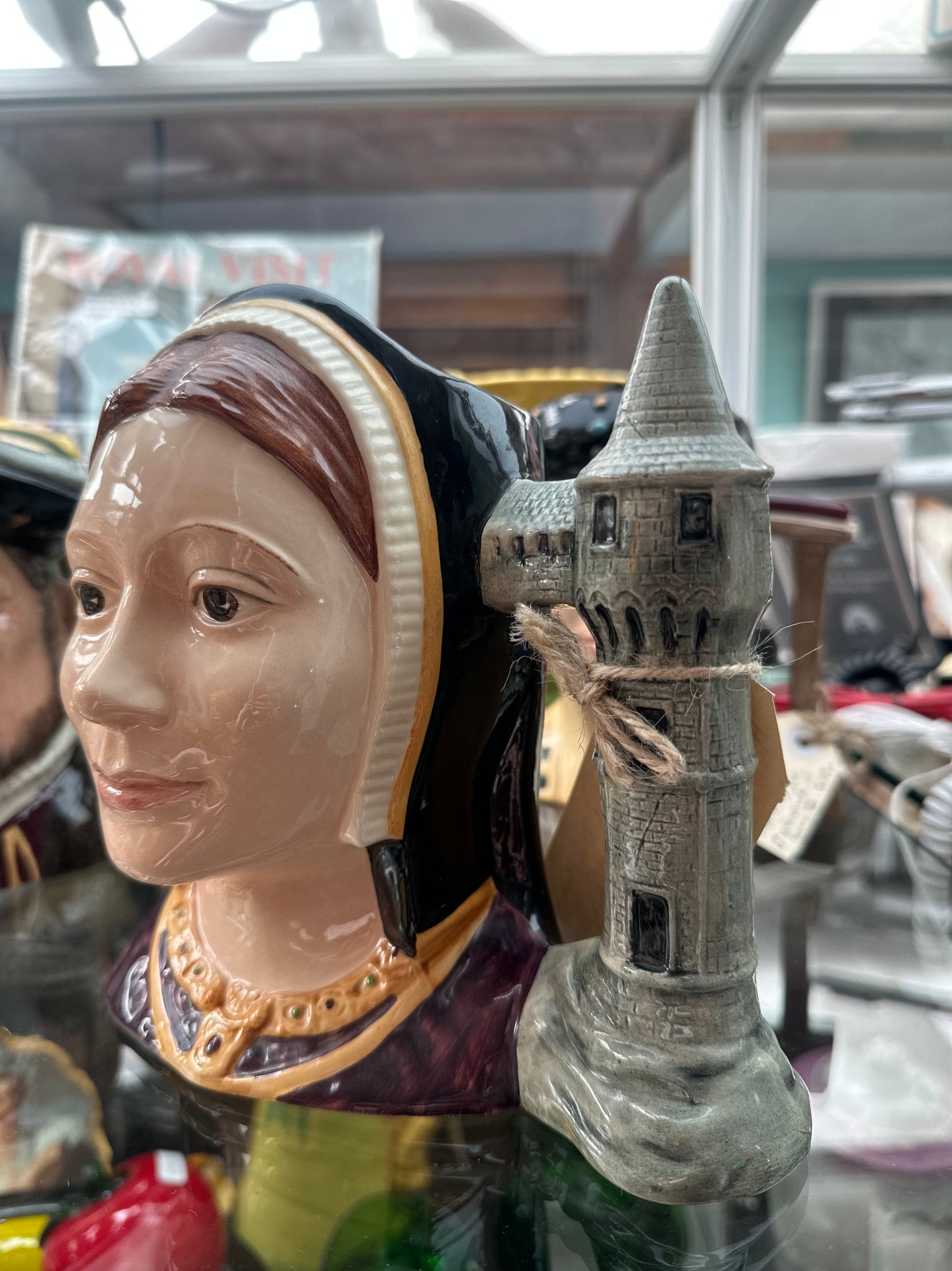 Royal Doulton Catherine of Aragon Character Jug D6643 – Vintage 1975 Figural Pottery – Collectible Ceramic Mug