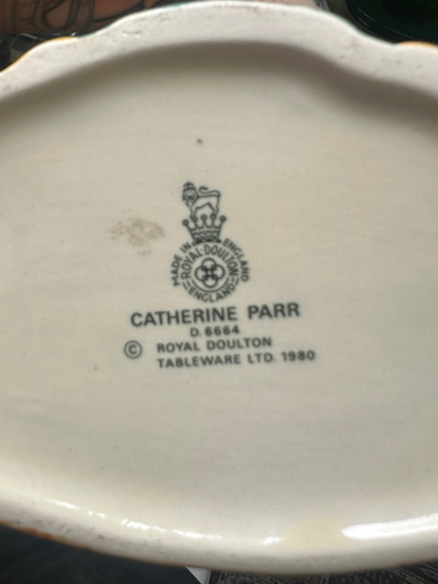 Vintage Royal Doulton Catherine Parr D6664 Character Jug – English Porcelain Collectible (1980)