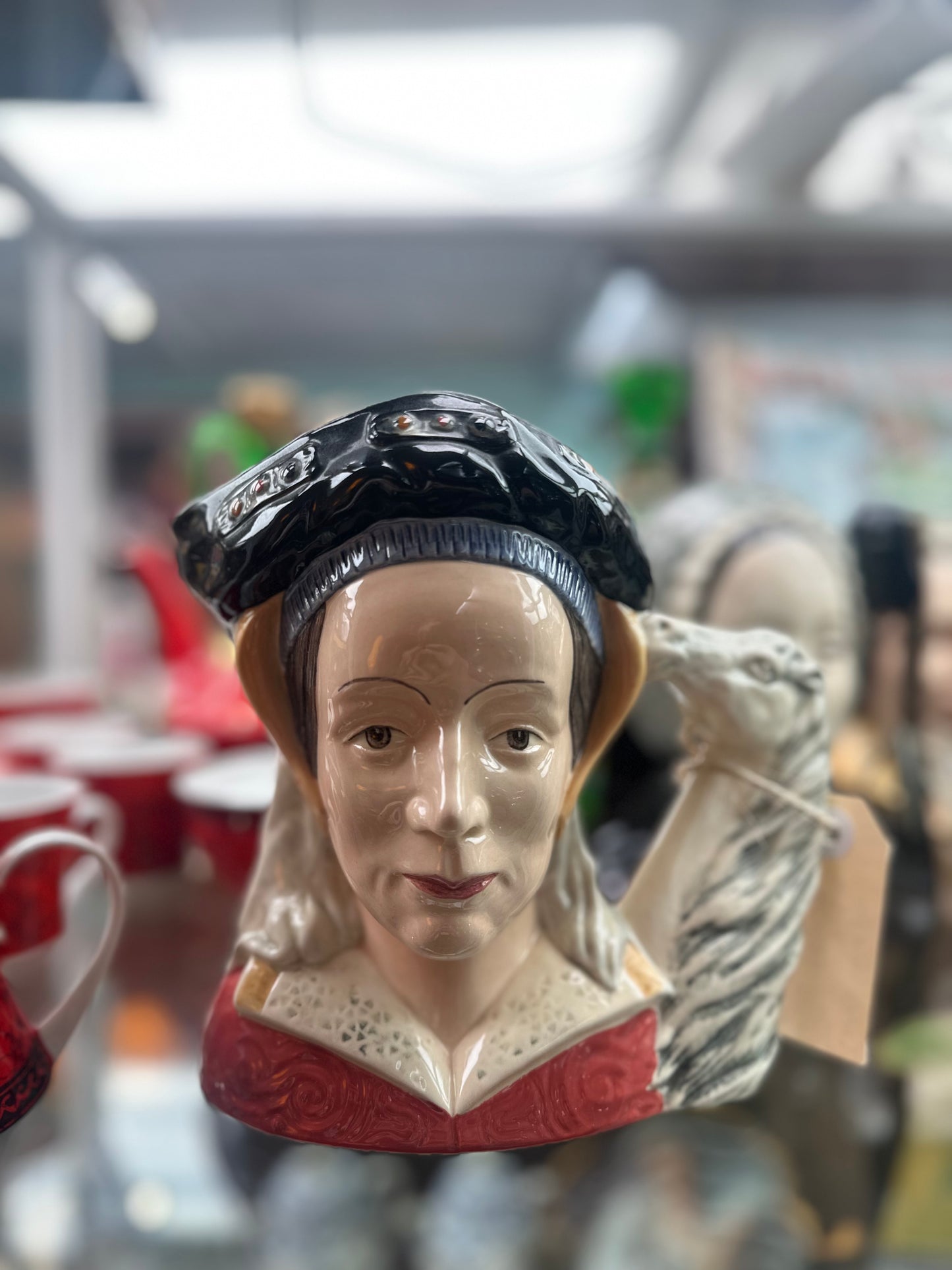 Royal Doulton Anne of Cleves Character Jug D6653 - Large - Six Wives of Henry VIII Series - Vintage English Fine Bone China