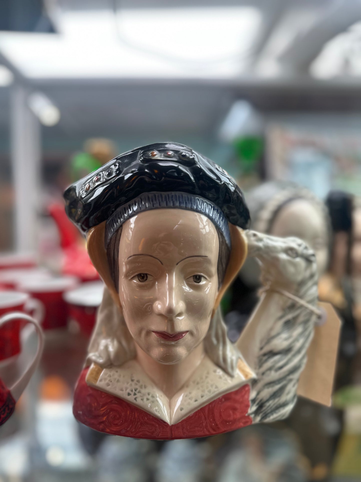 Royal Doulton Anne of Cleves Character Jug D6653 - Large - Six Wives of Henry VIII Series - Vintage English Fine Bone China