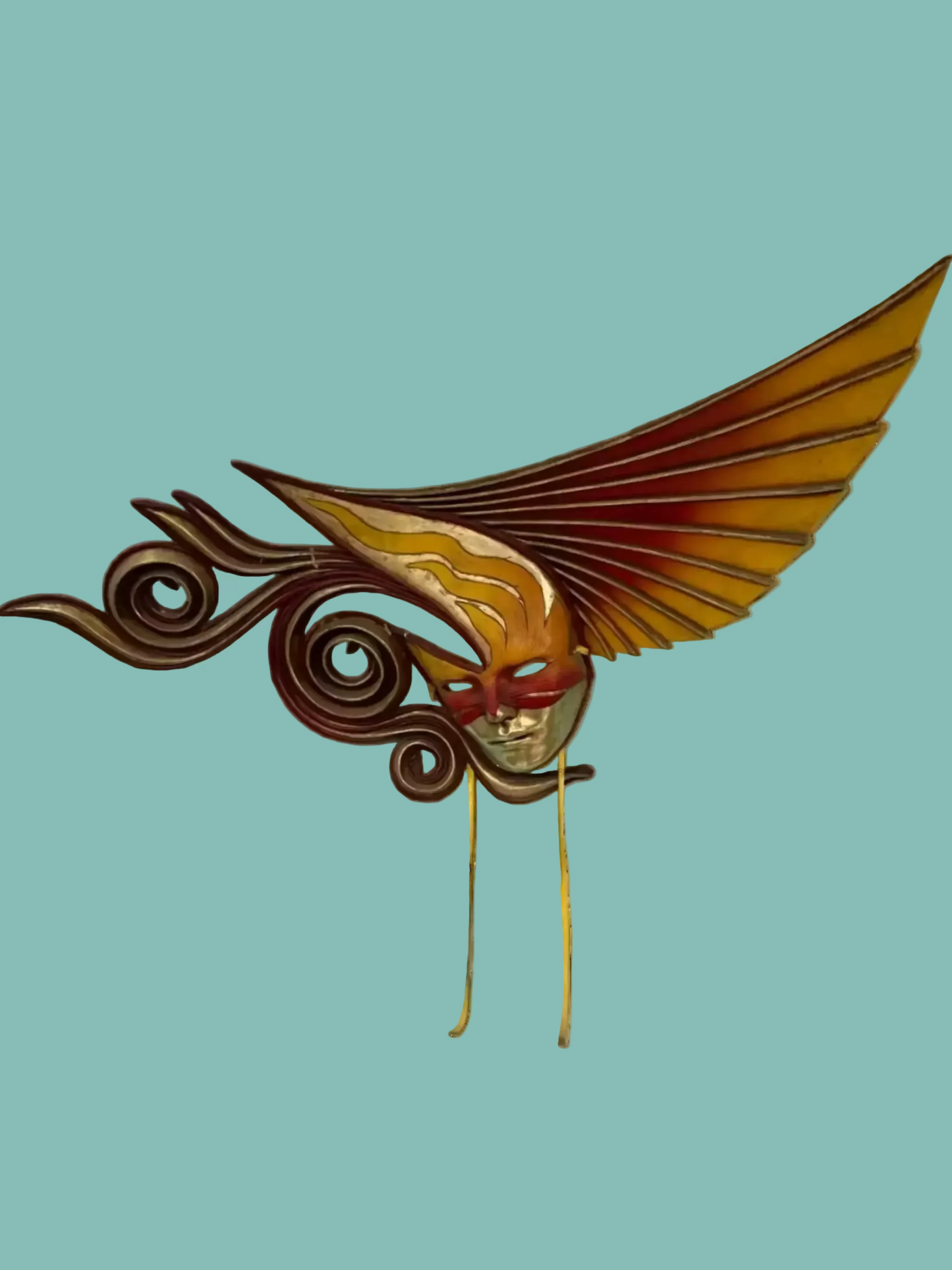 Large Venetian Carnival Mask Wall Art – Italian Style Decorative Statement Sculpture