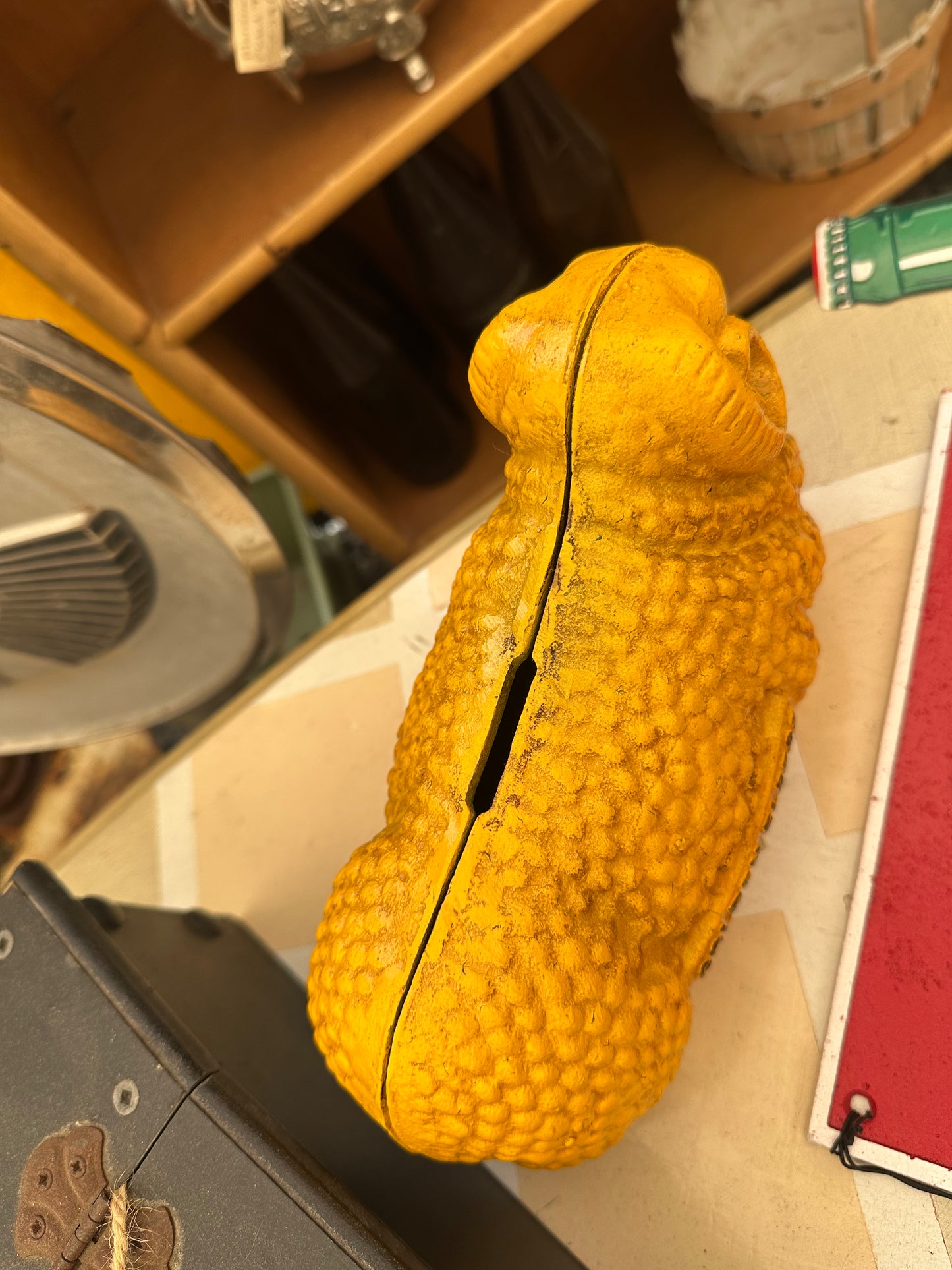 Cast Iron Golden Fleece Coin Bank