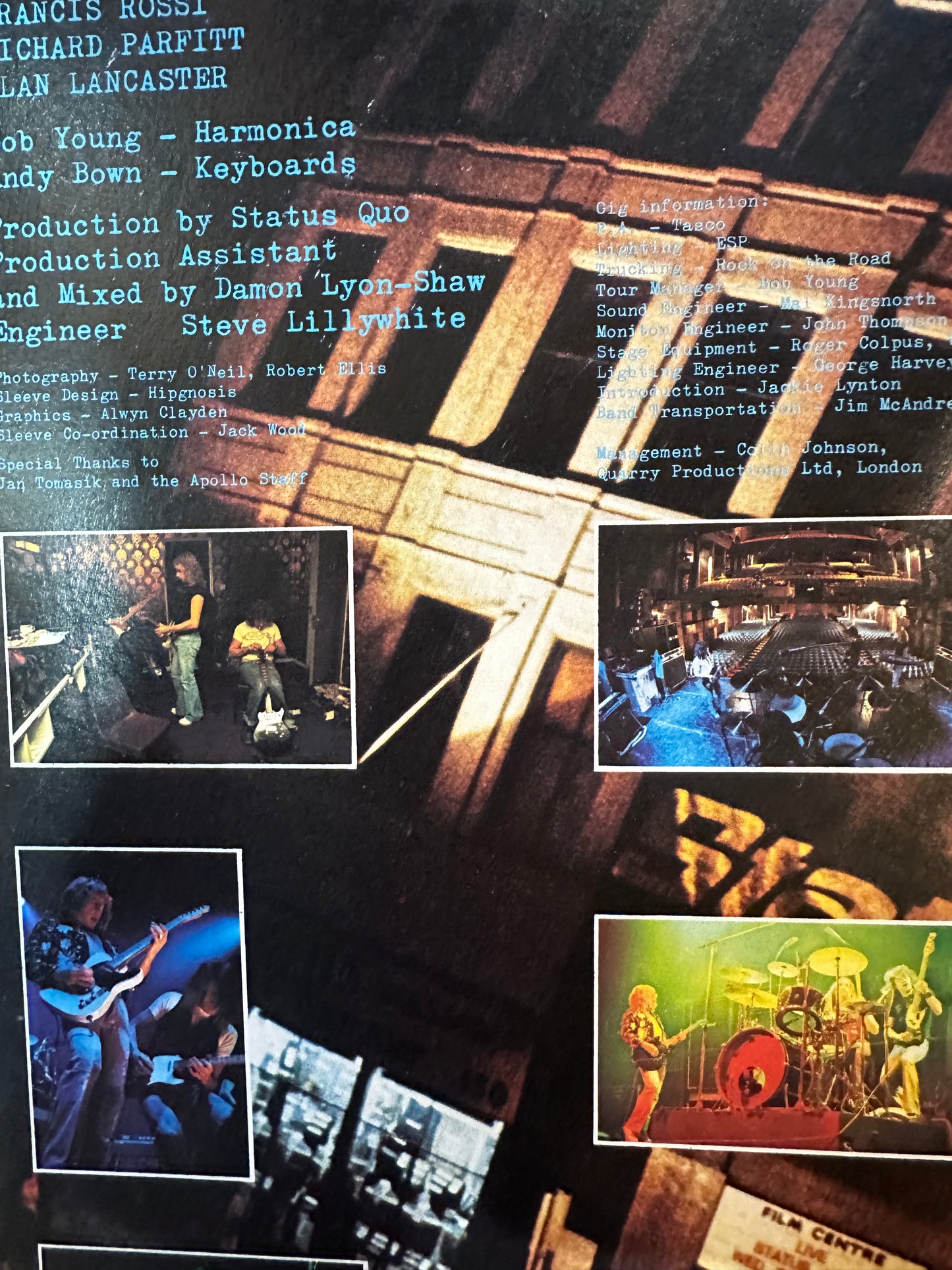 Status Quo - Live! Vintage 1977 Double LP Vinyl (Classic Rock - 2x12")