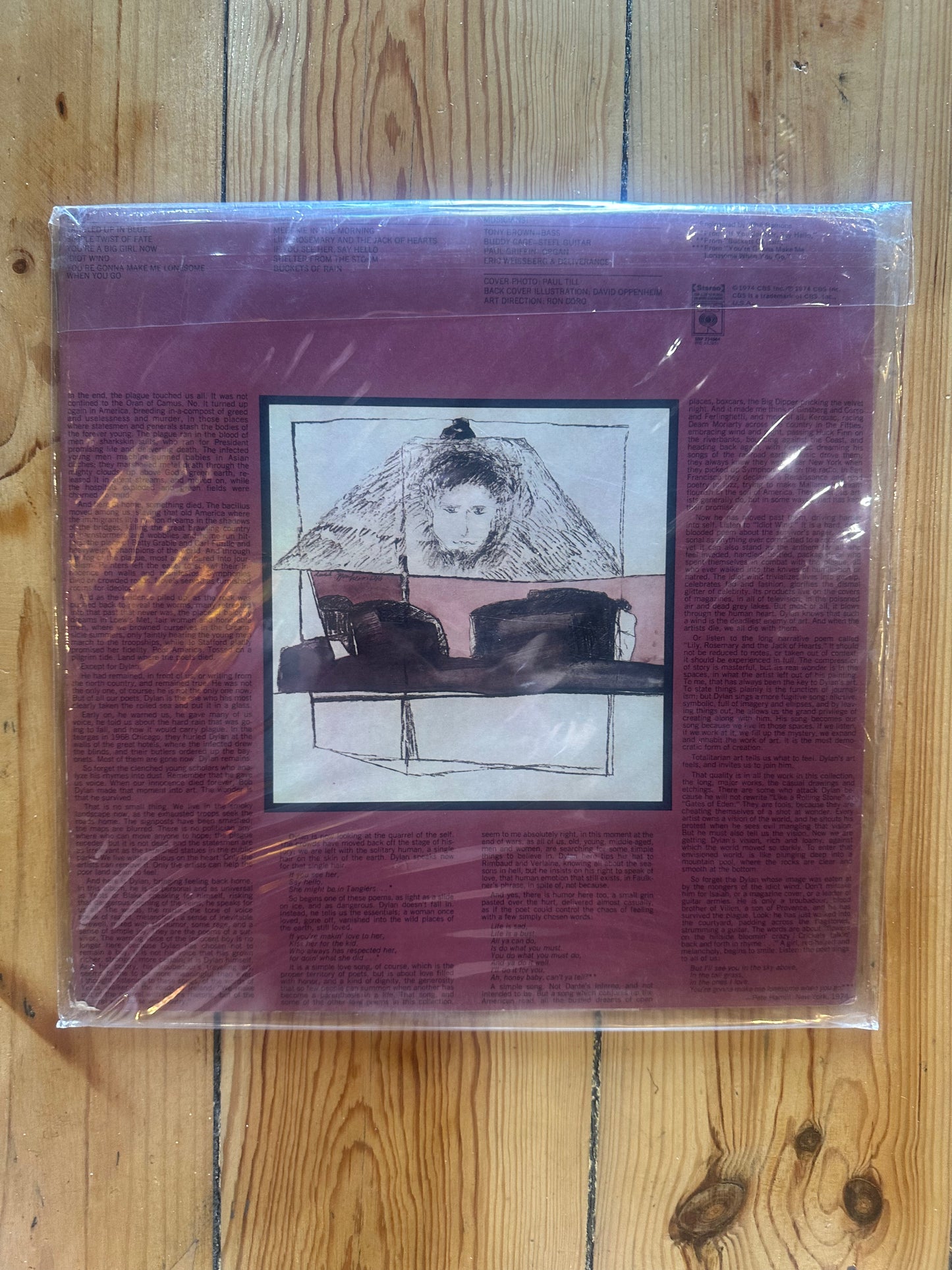 Bob Dylan Blood on the Tracks Vinyl 1974 First Pressing - Rare Columbia PC 33235