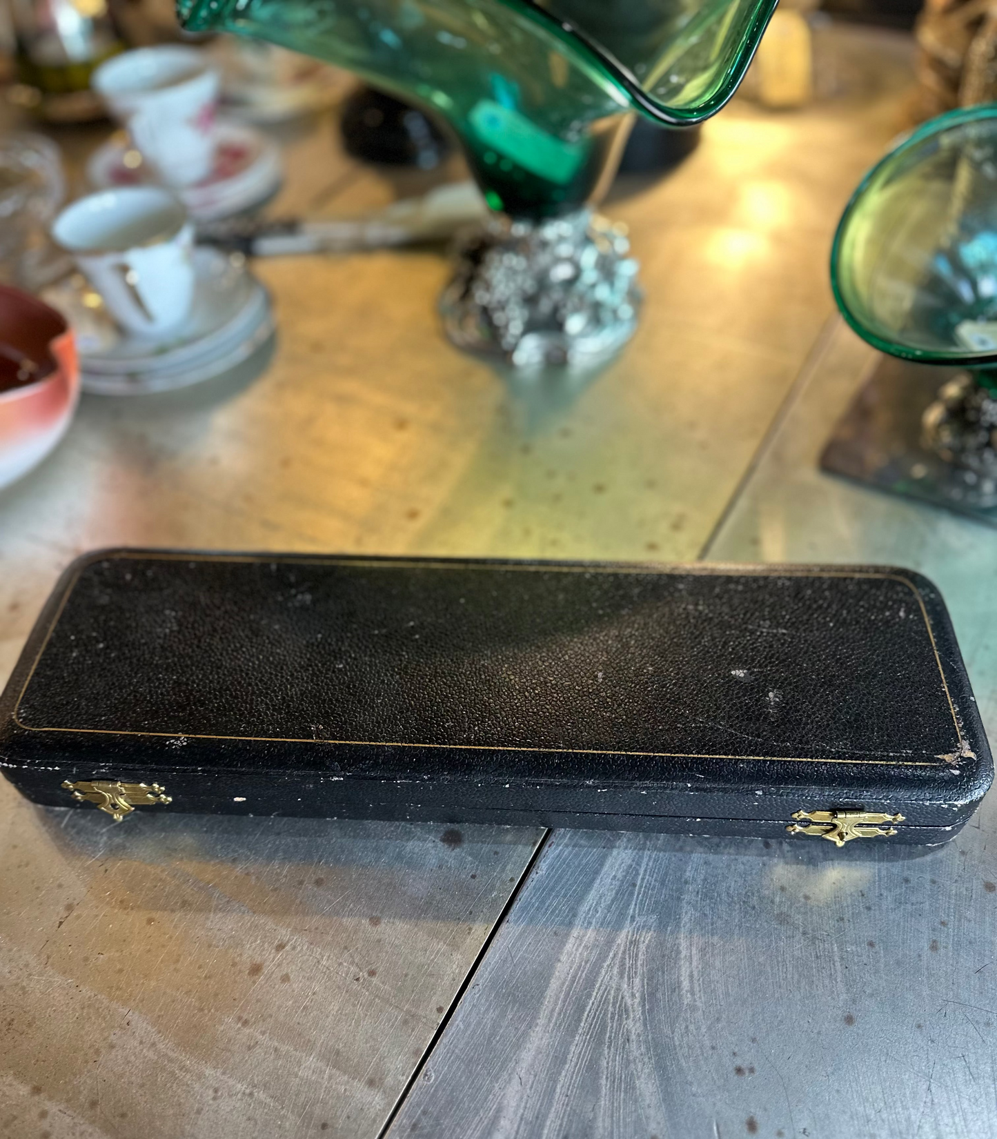 Vintage Bassett Silver Plated Salad Serving Set | Cased EPNS Spoon & Fork | Mid-Century Tableware