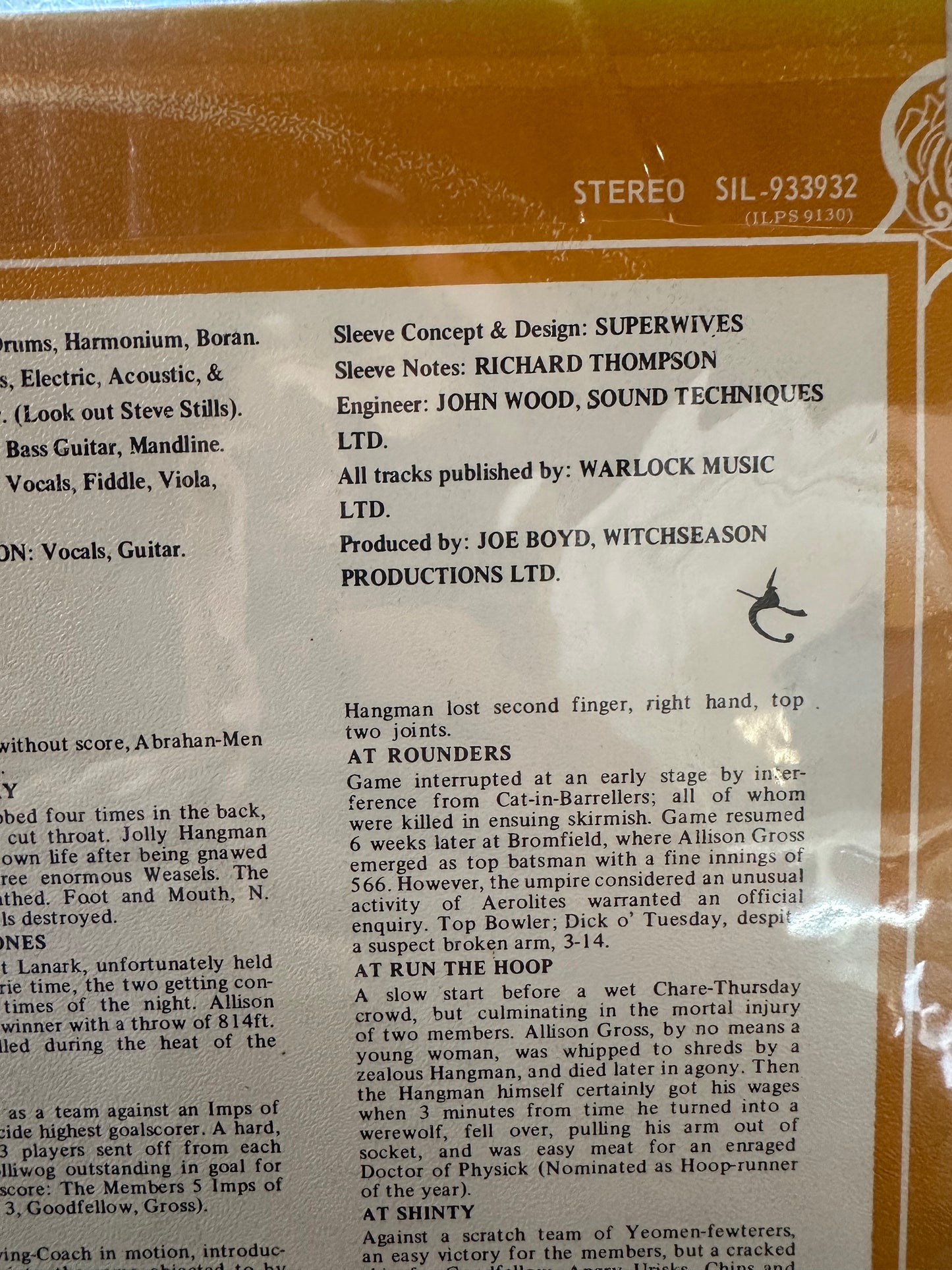 Fairport Convention - Full House Original 1970 Australian Vinyl LP (SIL-933932) | Folk Rock Classic