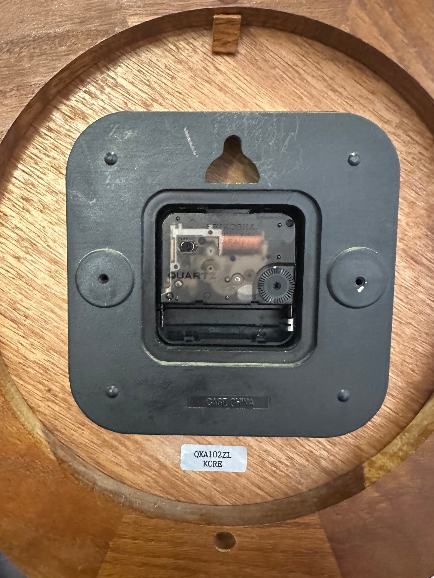 Vintage Seiko Octagonal Wall Clock - Solid Oak Wood Frame - Roman Numeral Quartz