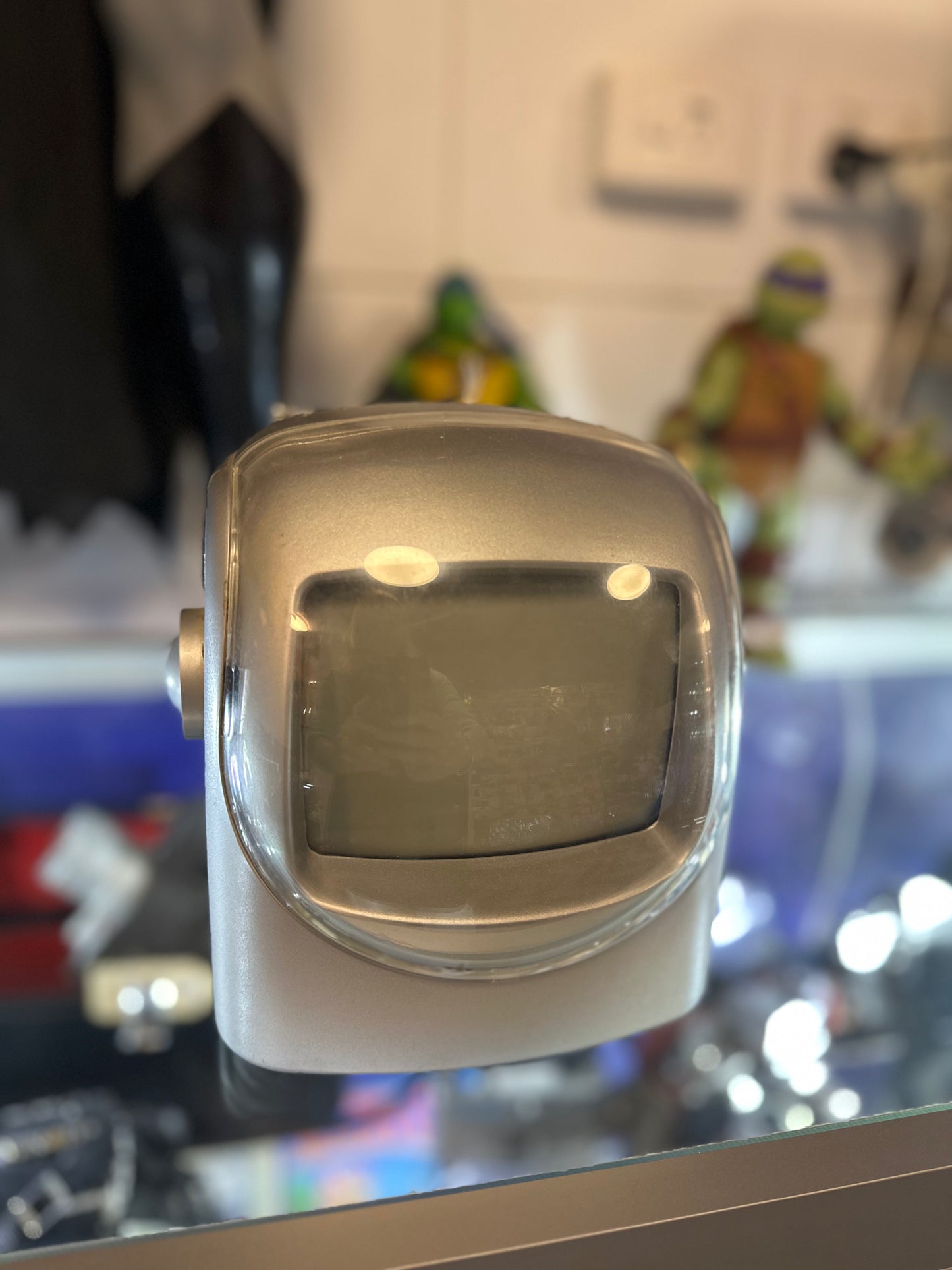 Vintage GAF BWTV5 Portable Space Age 14cm B&W TV & Radio Receiver - Silver Retro Gaming Monitor