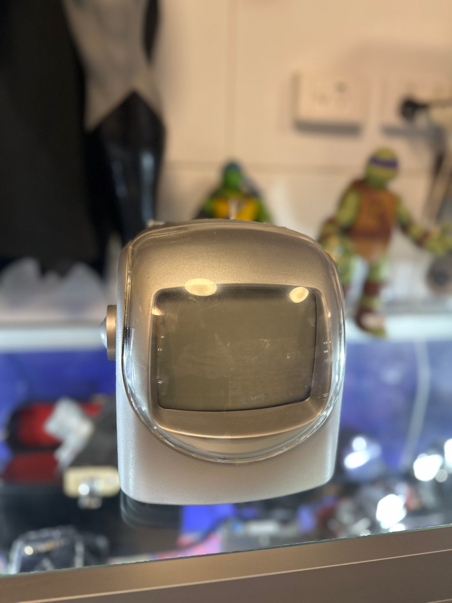 Vintage GAF BWTV5 Portable Space Age 14cm B&W TV & Radio Receiver - Silver Retro Gaming Monitor