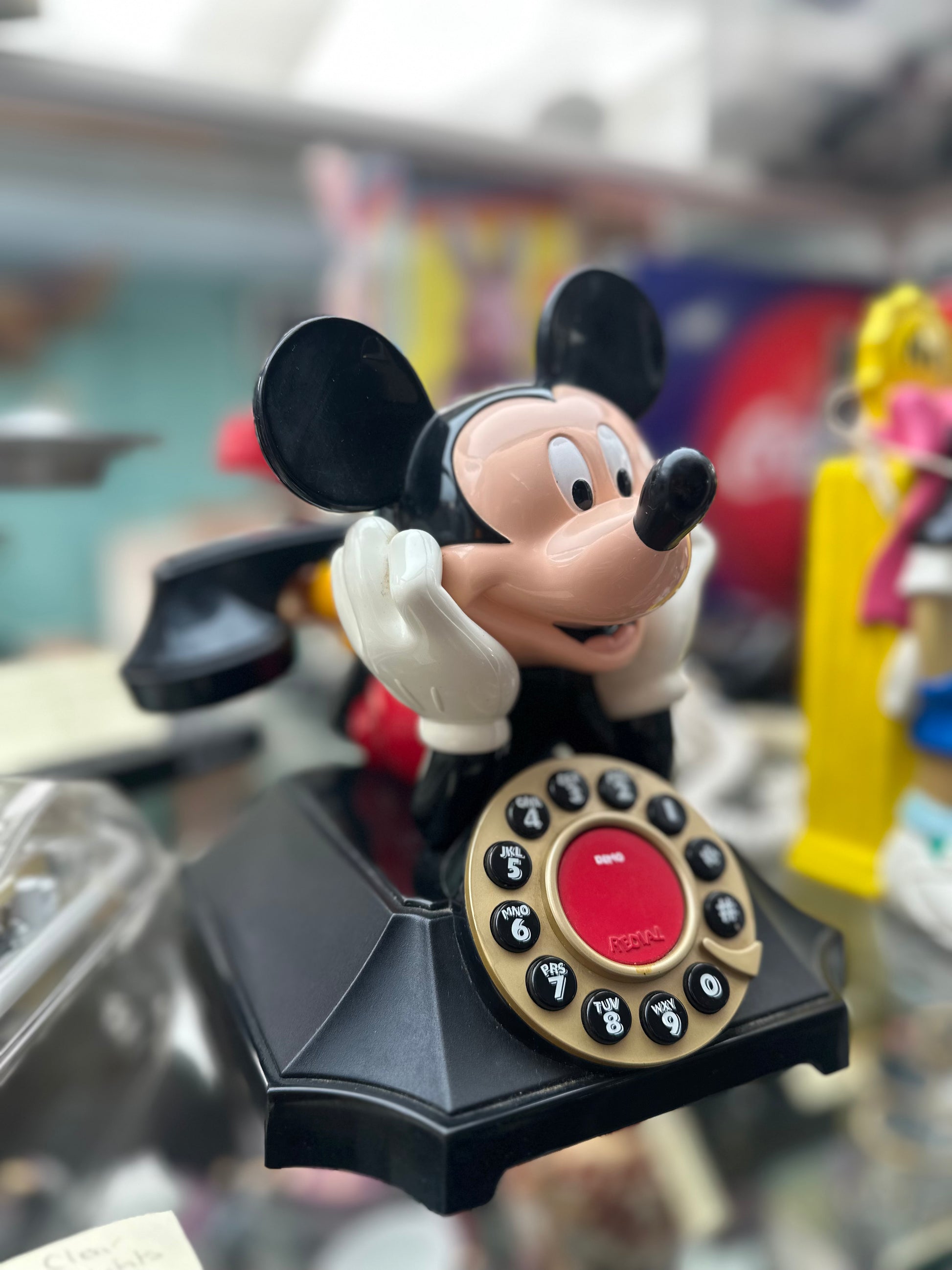 Vintage Mickey Mouse Telephone – Disney Novelty Landline Phone with Re ...