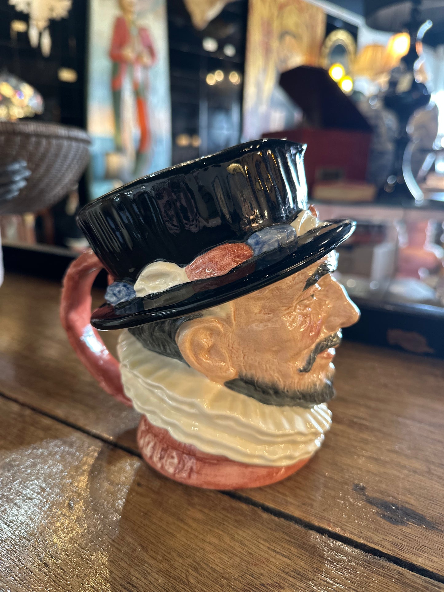 Vintage Royal Doulton Beefeater Character Jug D6206 - Large 6.5" Toby Mug - Made in England