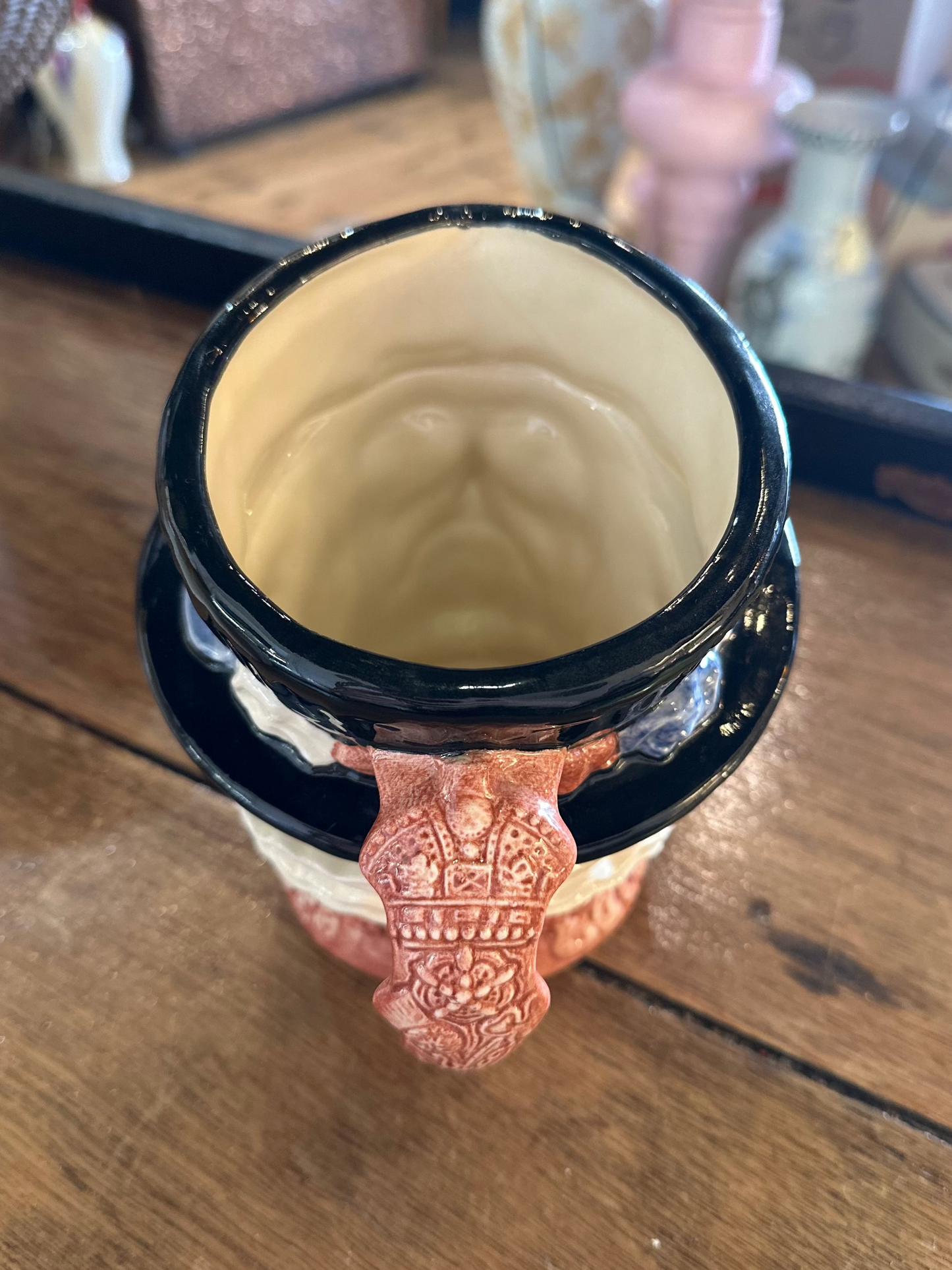 Vintage Royal Doulton Beefeater Character Jug D6206 - Large 6.5" Toby Mug - Made in England