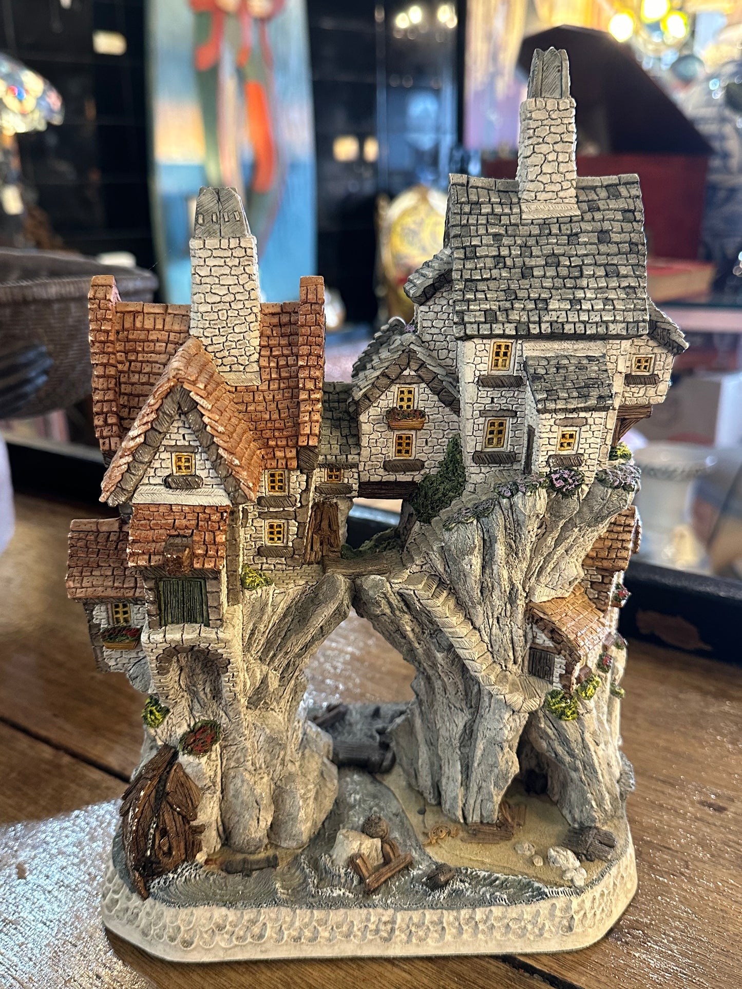 David Winter Cottages "Wreckers Cottages" Limited Edition 1996 - Hand Painted British Collectible