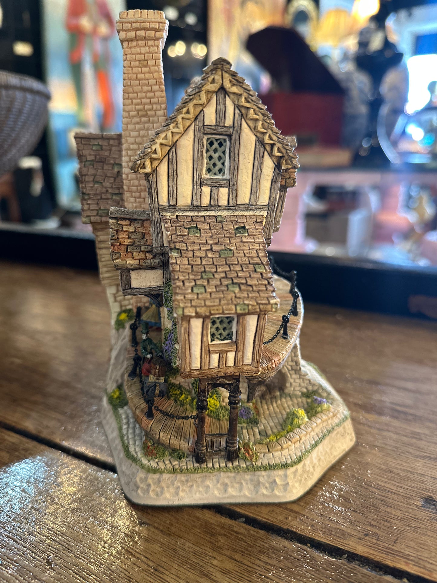 David Winter Cottage "Mad Baron Fourthrite’s Folly" 1992 Limited Edition - Hand Painted British Collectible