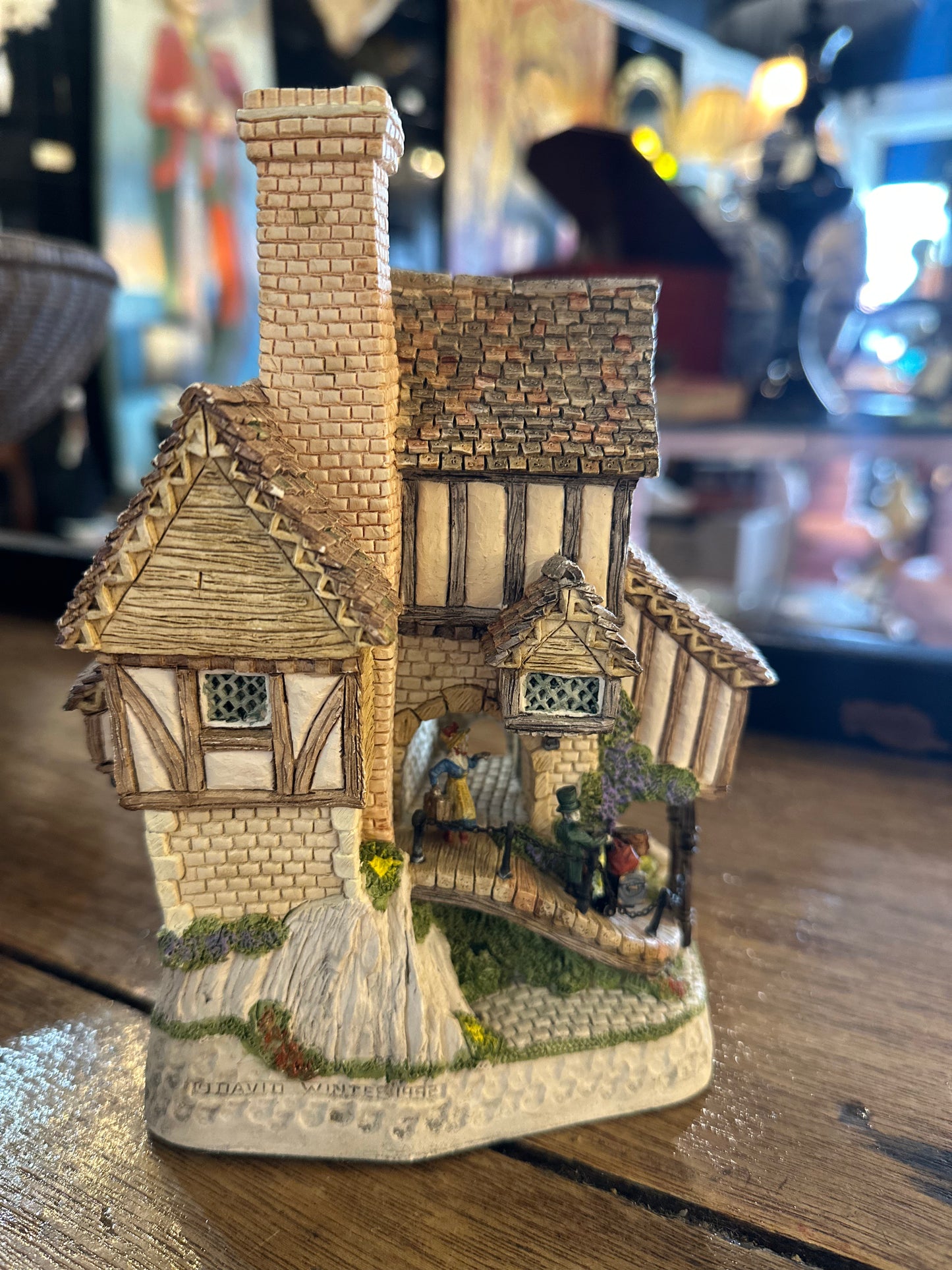 David Winter Cottage "Mad Baron Fourthrite’s Folly" 1992 Limited Edition - Hand Painted British Collectible