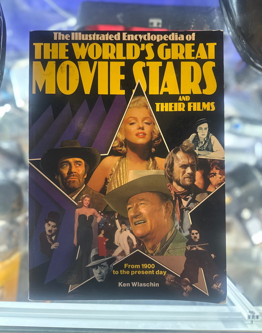 Vintage The Illustrated Encyclopedia of the World's Great Movie Stars Ken Wlaschin 1979 Hardcover