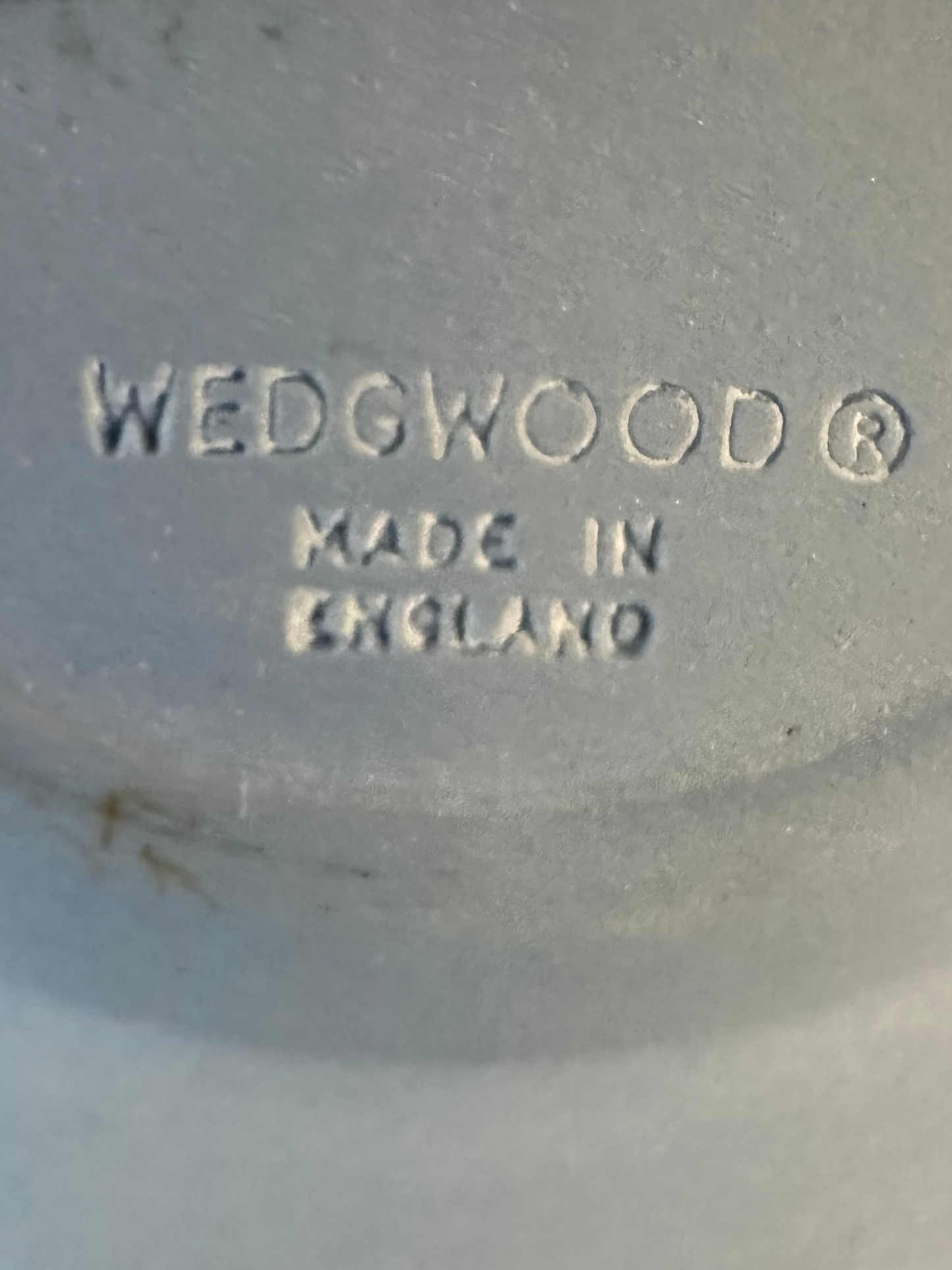 Vintage Wedgwood Blue Jasperware Round Ashtray | White Grapevine Relief Ashtray Made in England | Mid-Century Tobacciana Collectible