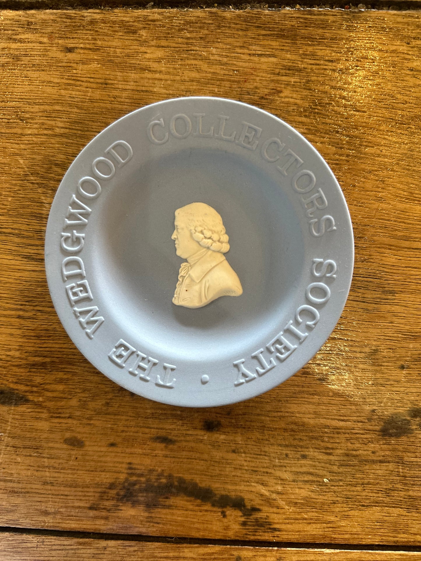 Wedgwood Blue Jasperware Josiah Wedgwood Portrait Mini Plate | Collectors Society Commemorative Dish