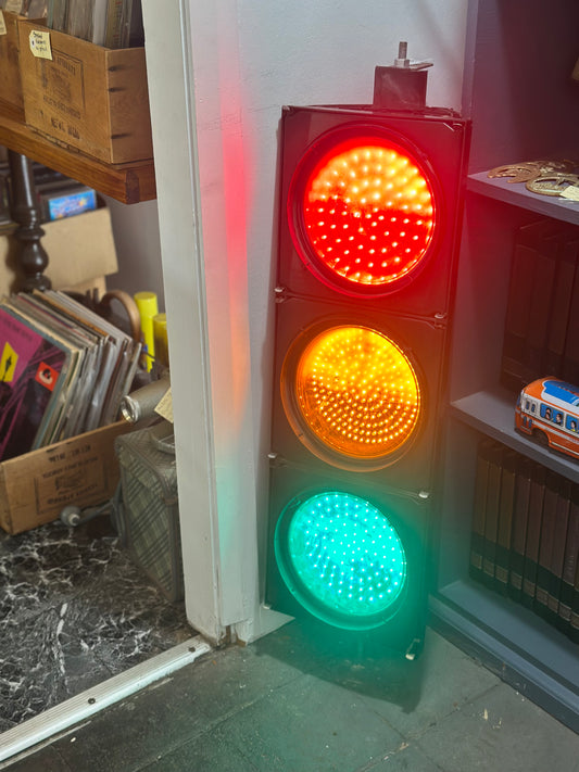 Vintage Industrial LED Traffic Light - Aldridge Traffic Systems - 3 Aspect Signal Decor