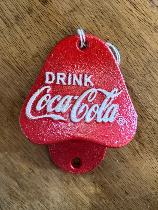 Cast Iron Red Coca-Cola Bottle Bottle Opener