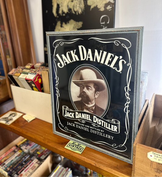 Vintage style 1998 Jack Daniel’s Portrait Framed Bar Sign - Jack Daniel Distiller Wall Art