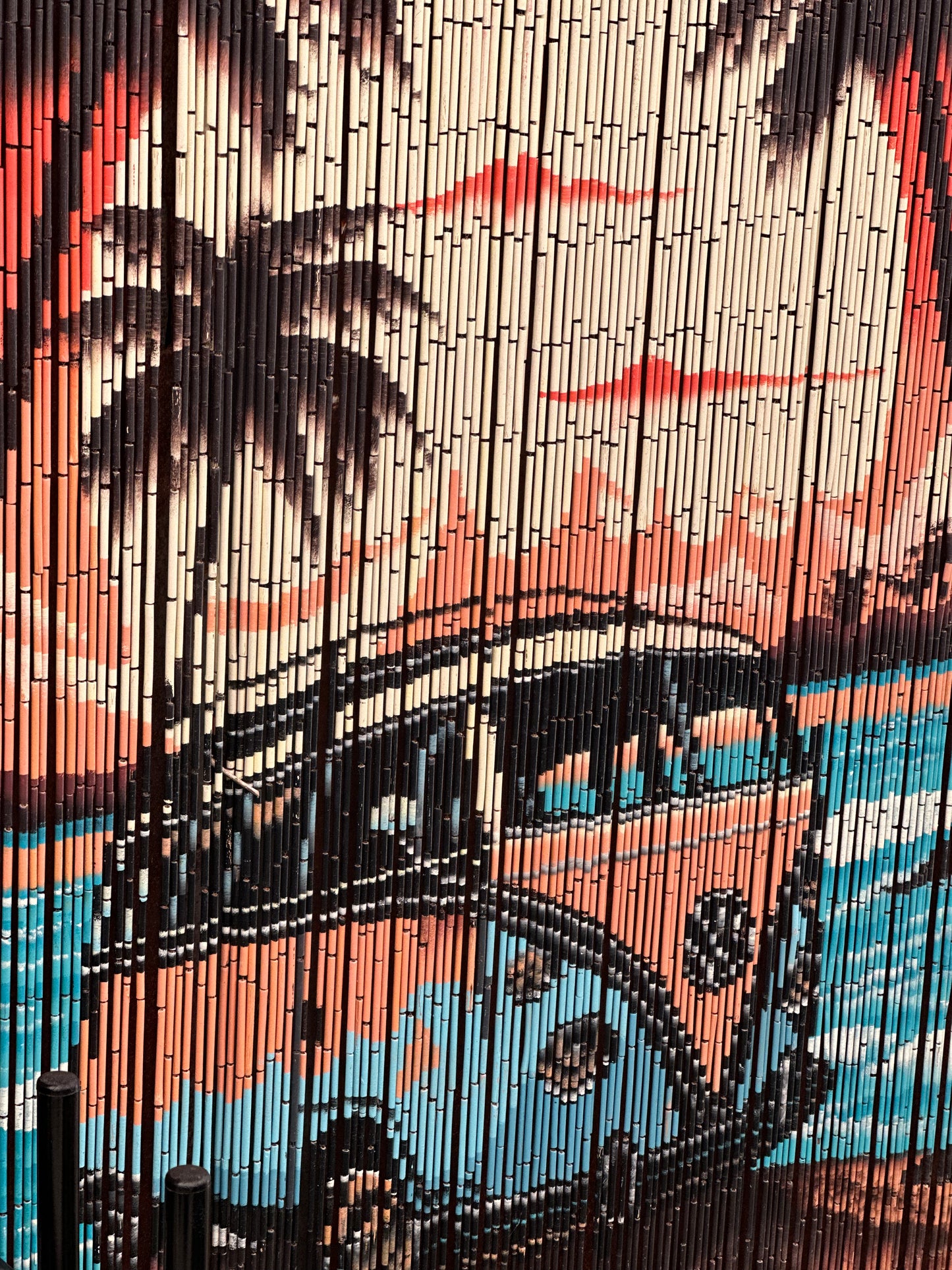 Retro VW Kombi Bamboo Beaded Door Curtain – Beach Sunset Boho Wall Hanging Room Divider