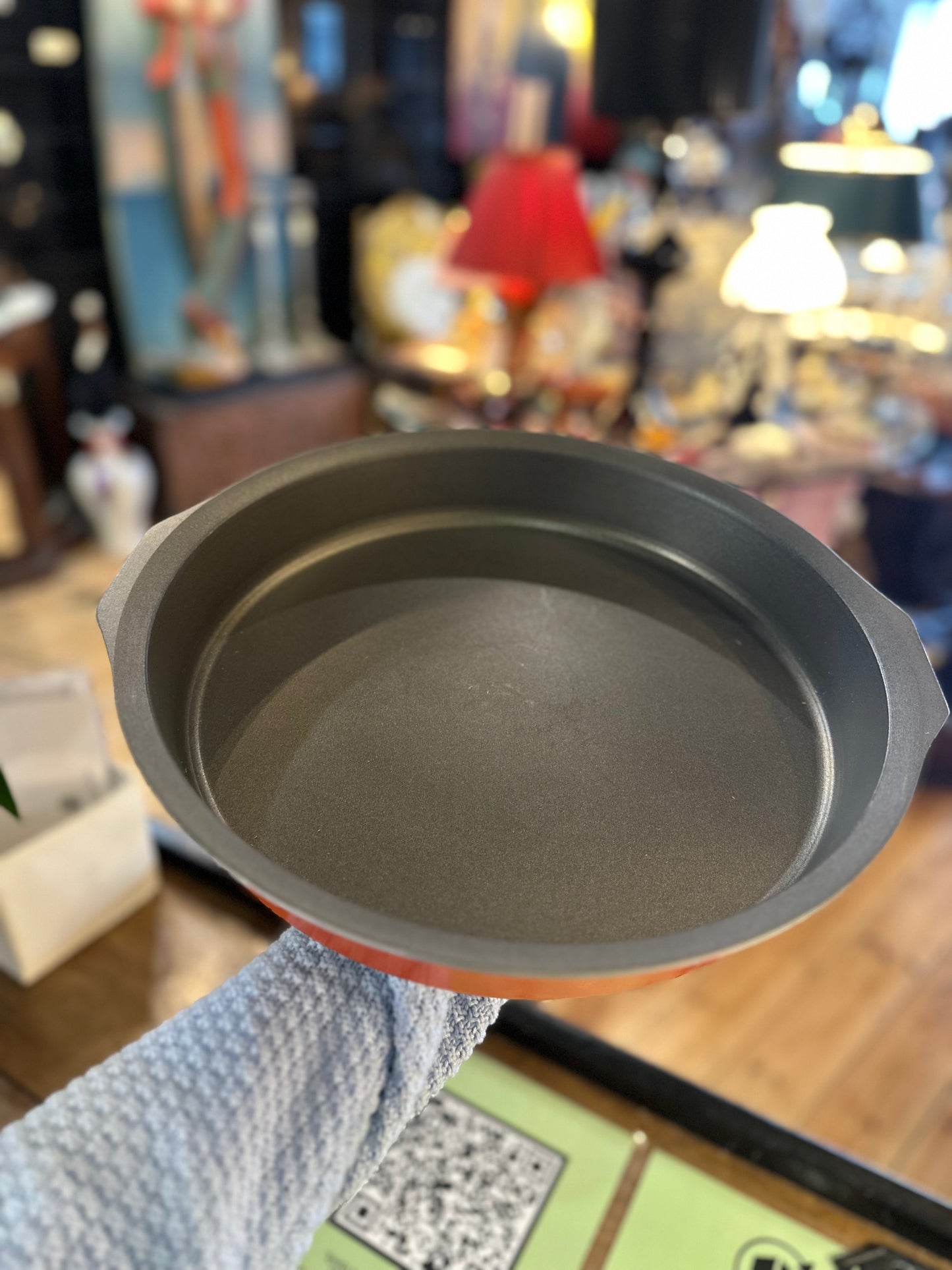 Vintage Bessemer Margaret Fulton 34cm Baking Dish with Lid - Flame Orange - Made in Australia