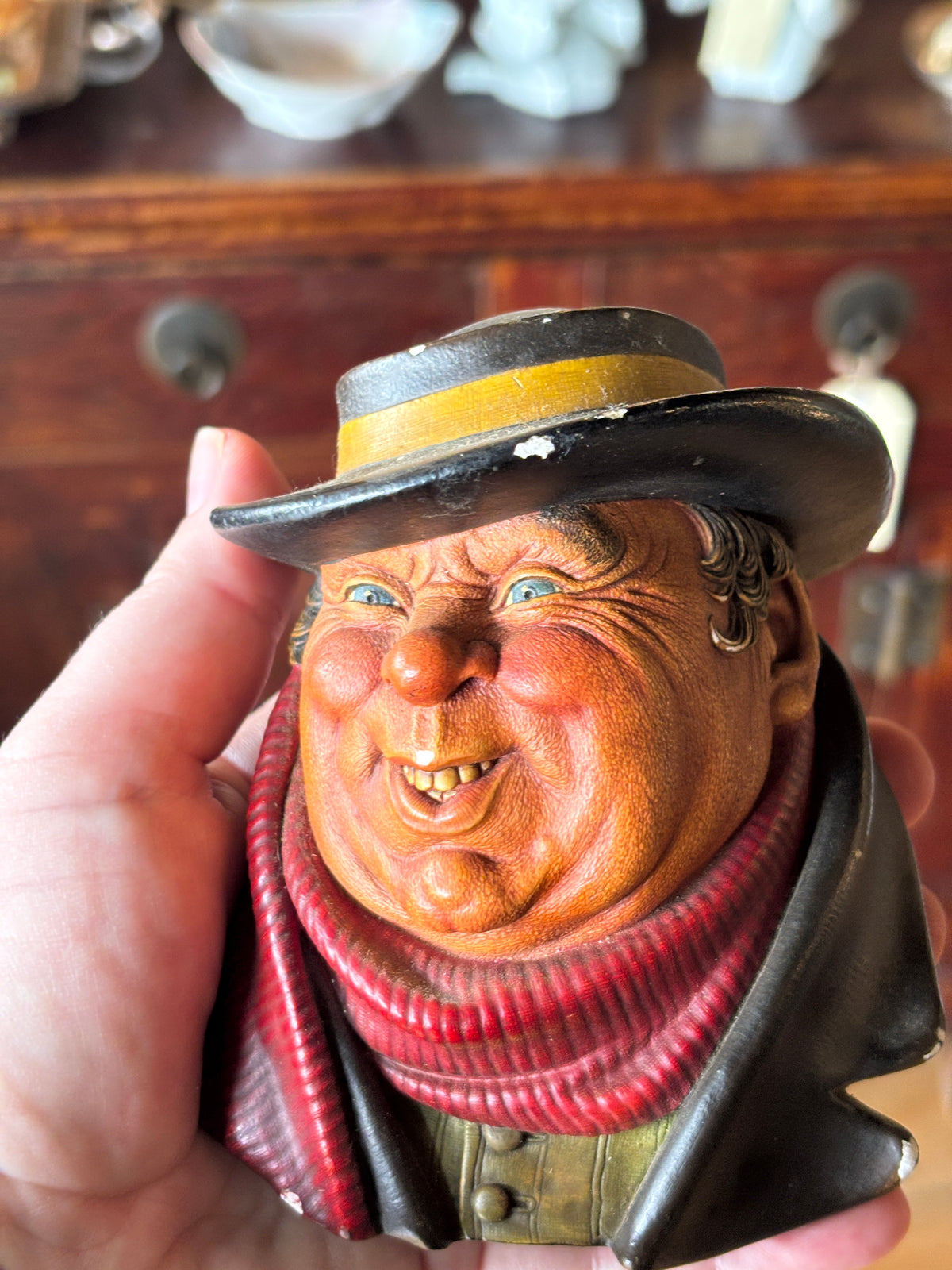Vintage Bossons "Tony Weller" Chalkware Head – Charles Dickens Series, England