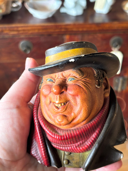 Vintage Bossons "Tony Weller" Chalkware Head – Charles Dickens Series, England