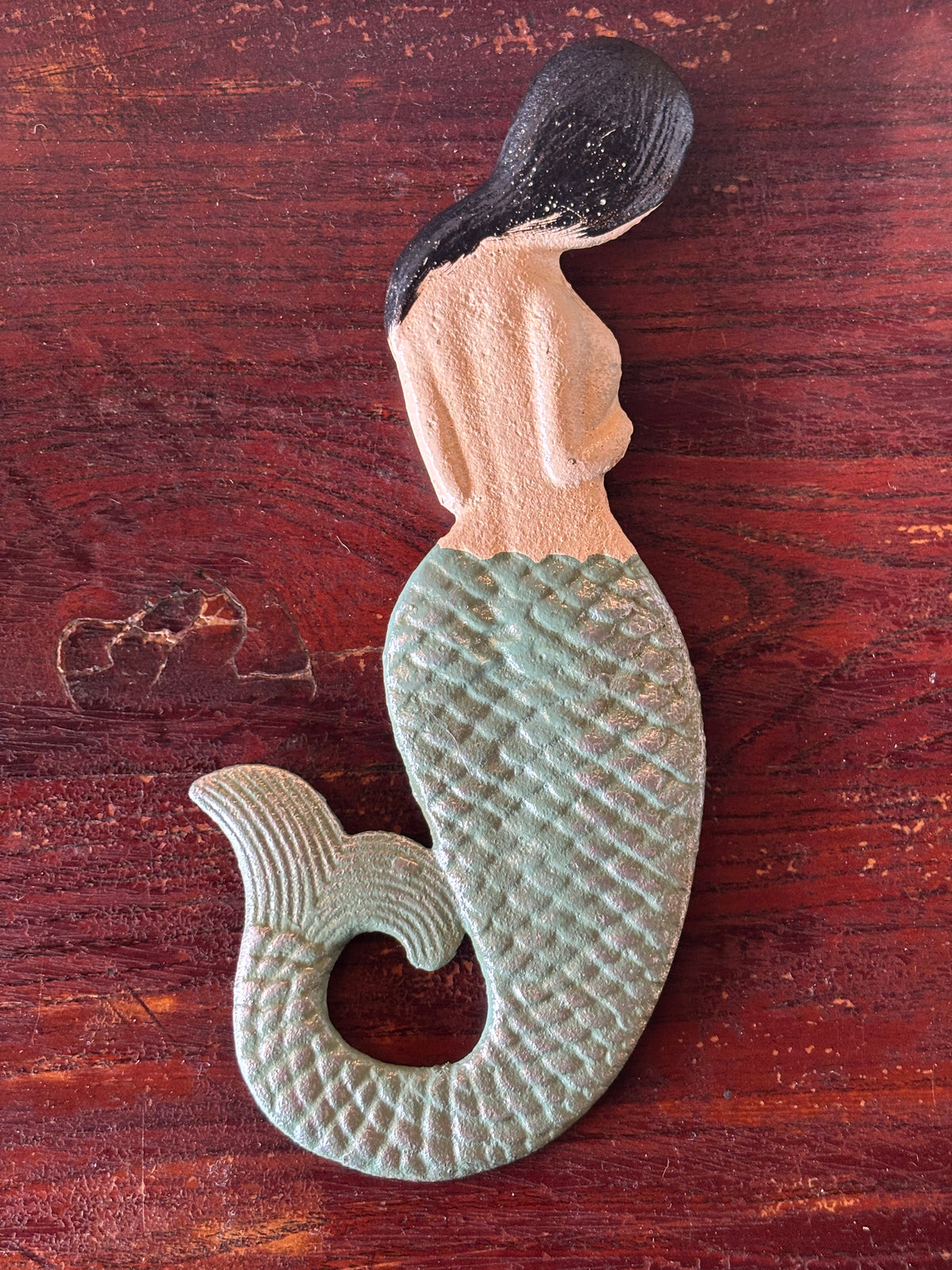 Vintage Style Cast Iron Bottle Opener Mermaid