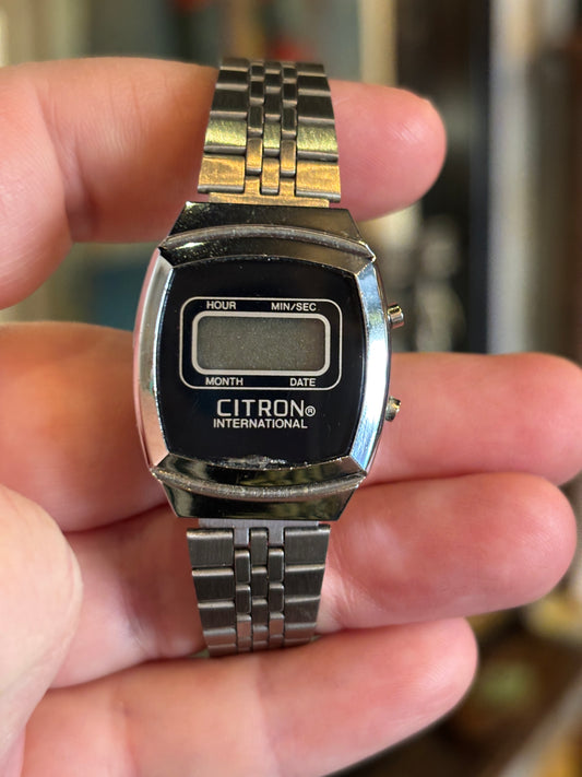 1970s Citron International LCD Digital Watch